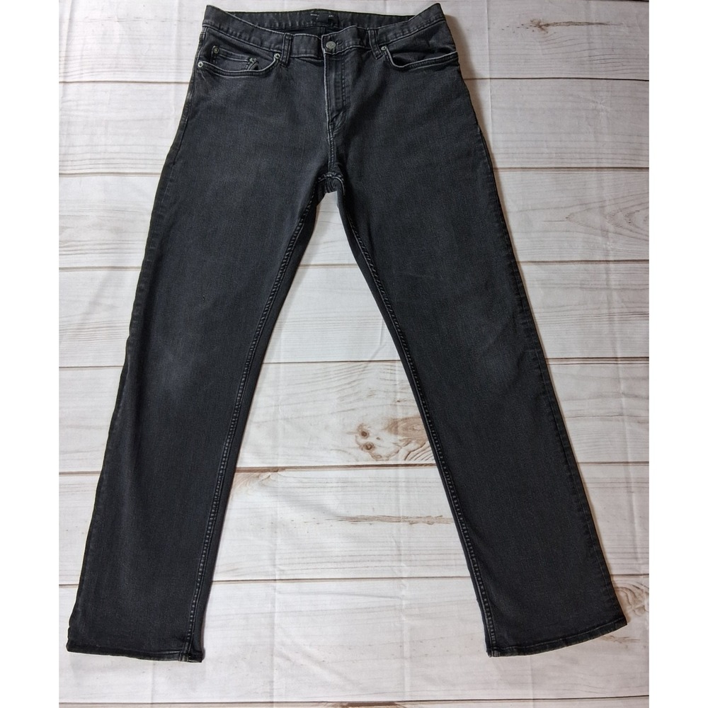 Banana Republic Straight Fit Jeans Mens 34x34 Black Wash Classic Five Pocket